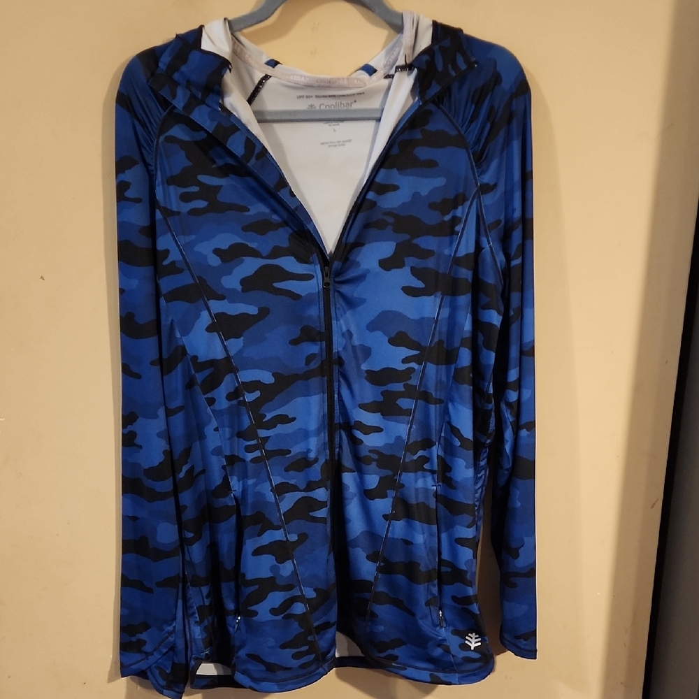 Coolibar Full-Zip Jacket Mens Large Hoodie Euc